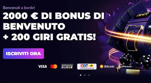 Lucky7even Casino Italia bonus